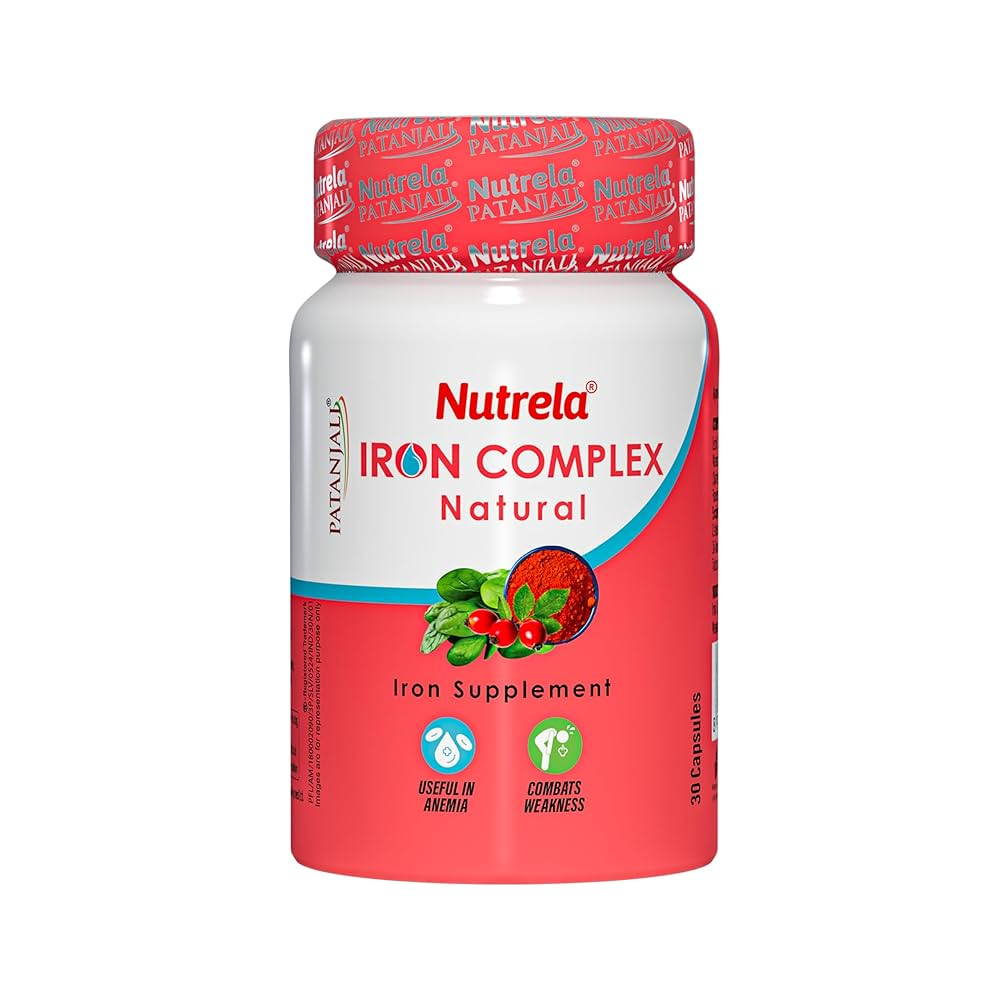 Patanjali Nutrela Iron Complex Natural Capsules