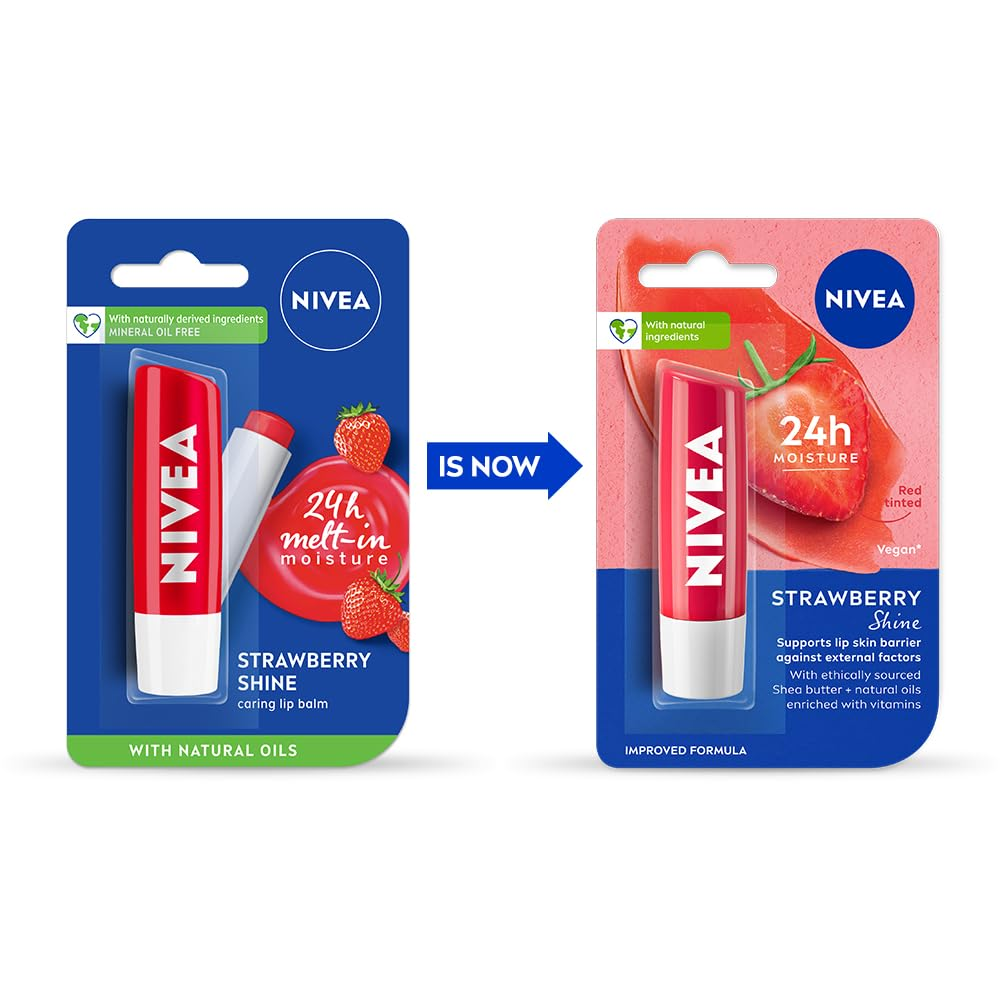 Nivea Strawberry Shine Lip Balm