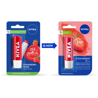 Nivea Strawberry Shine Lip Balm