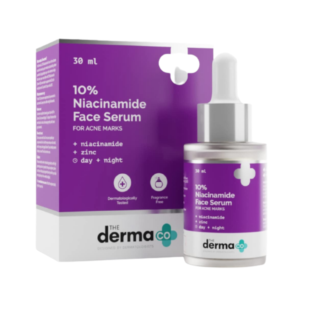 The Derma Co 10% Niacinamide Face Serum For Acne Marks &amp; Acne Prone Skin