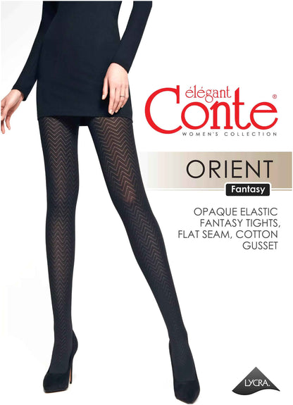 Fantasy Tights Conte Orient - Zigzag pattern