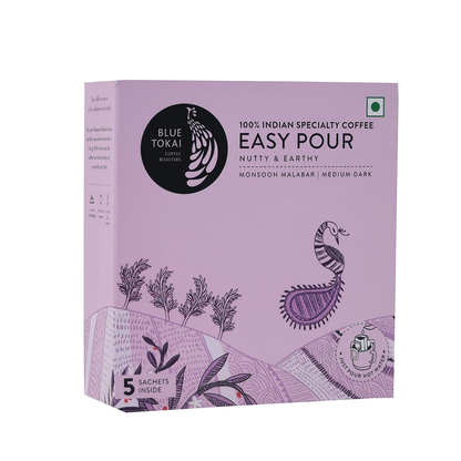 Blue Tokai Monsoon Malabar Medium-Dark Roast Easy Pour Sachets