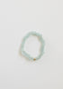 Blue Sea Glass + 14k Gold Filled or Sterling Silver || Stretch Bracelet by CanyonLeaf