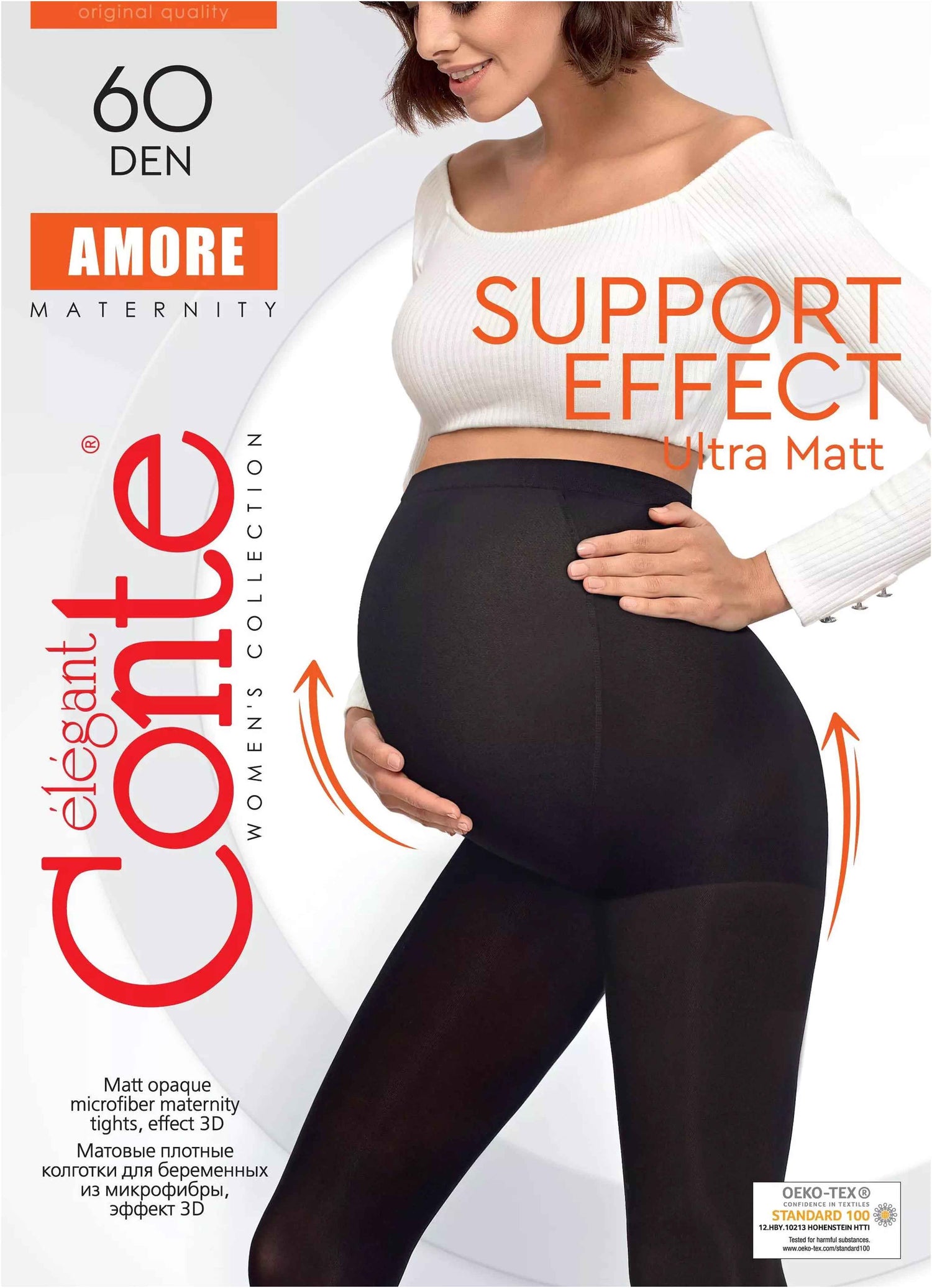 Maternity Tights Conte Amore 60 Den Support Effect Microfiber