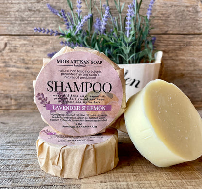 Shampoo Bar | Lavender &amp; Lemon | best for dry and damaged hair by MION Artisan Soap Co.