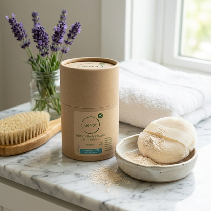 2-Pack Talc-Free Natural Body And Deodorant Powder  DestGlow