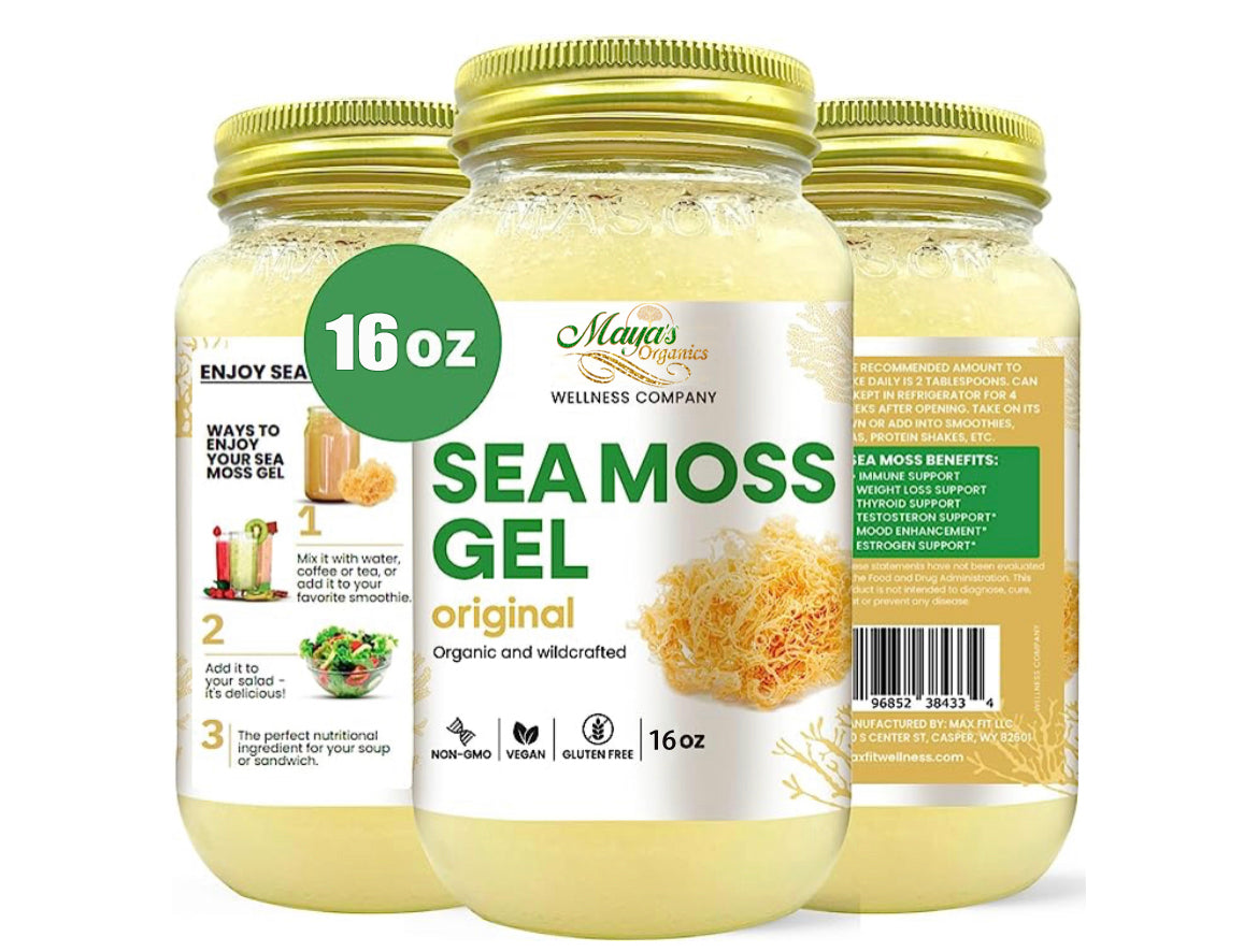 St. Lucia Wildcrafted Sea Moss Gel – Organic Irish Moss | 100% Natural, Vegan Superfood (92 Minerals Boost) by Seamoss depot