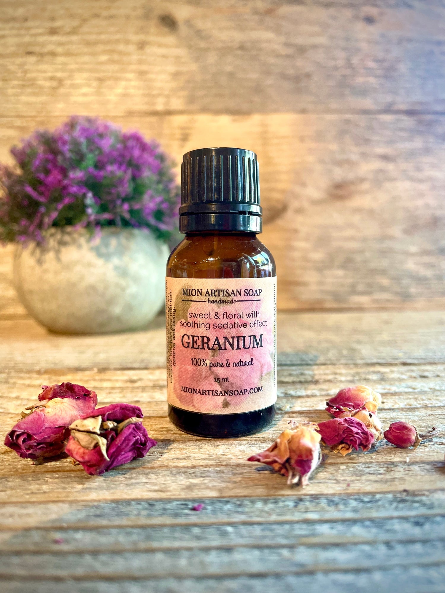 Geranium Essential Oil | Balancing, Natural Elegance by MION Artisan Soap Co.