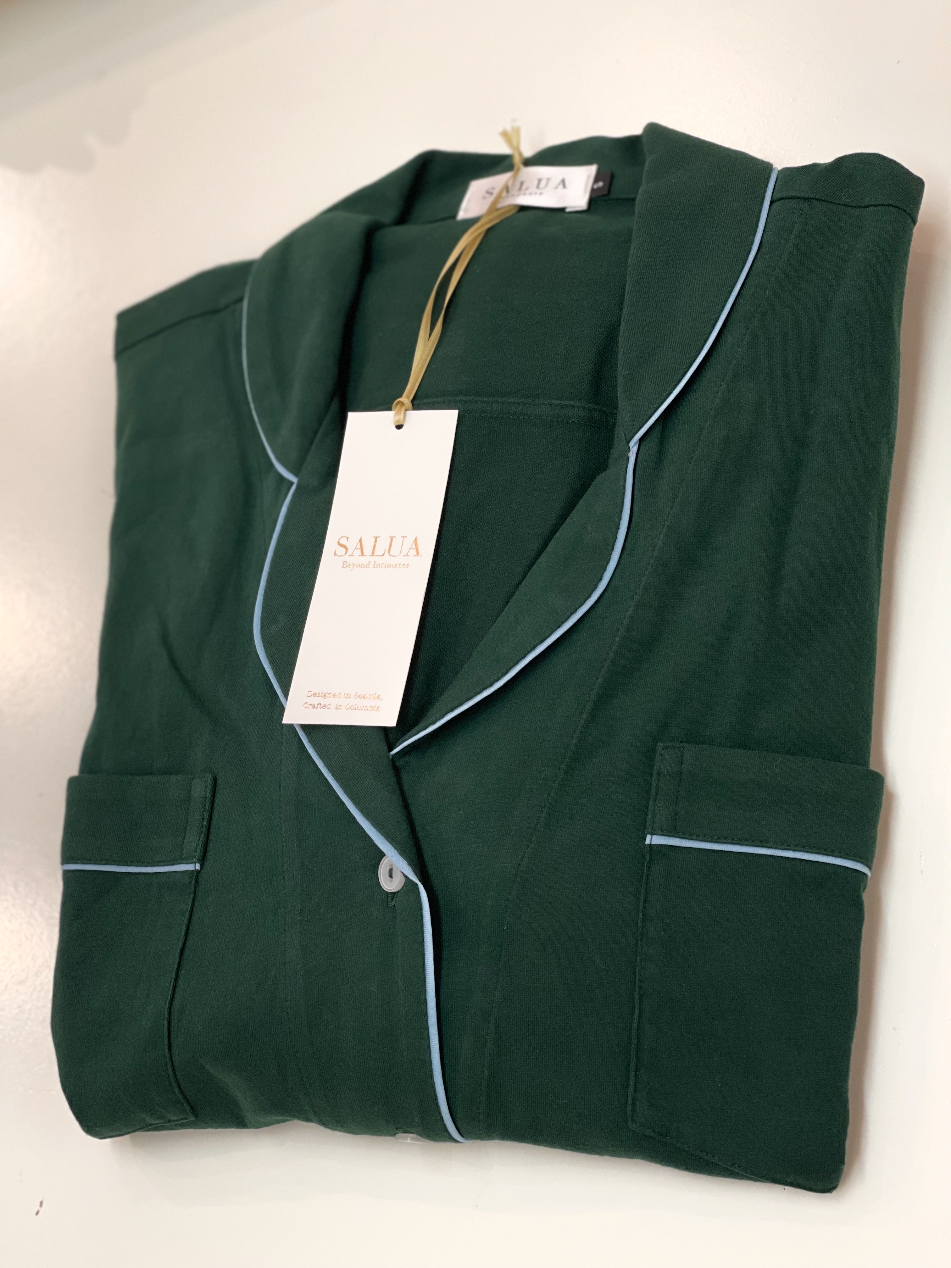 Classic Luxury Sleep Shirt in Brushed Pima Cotton