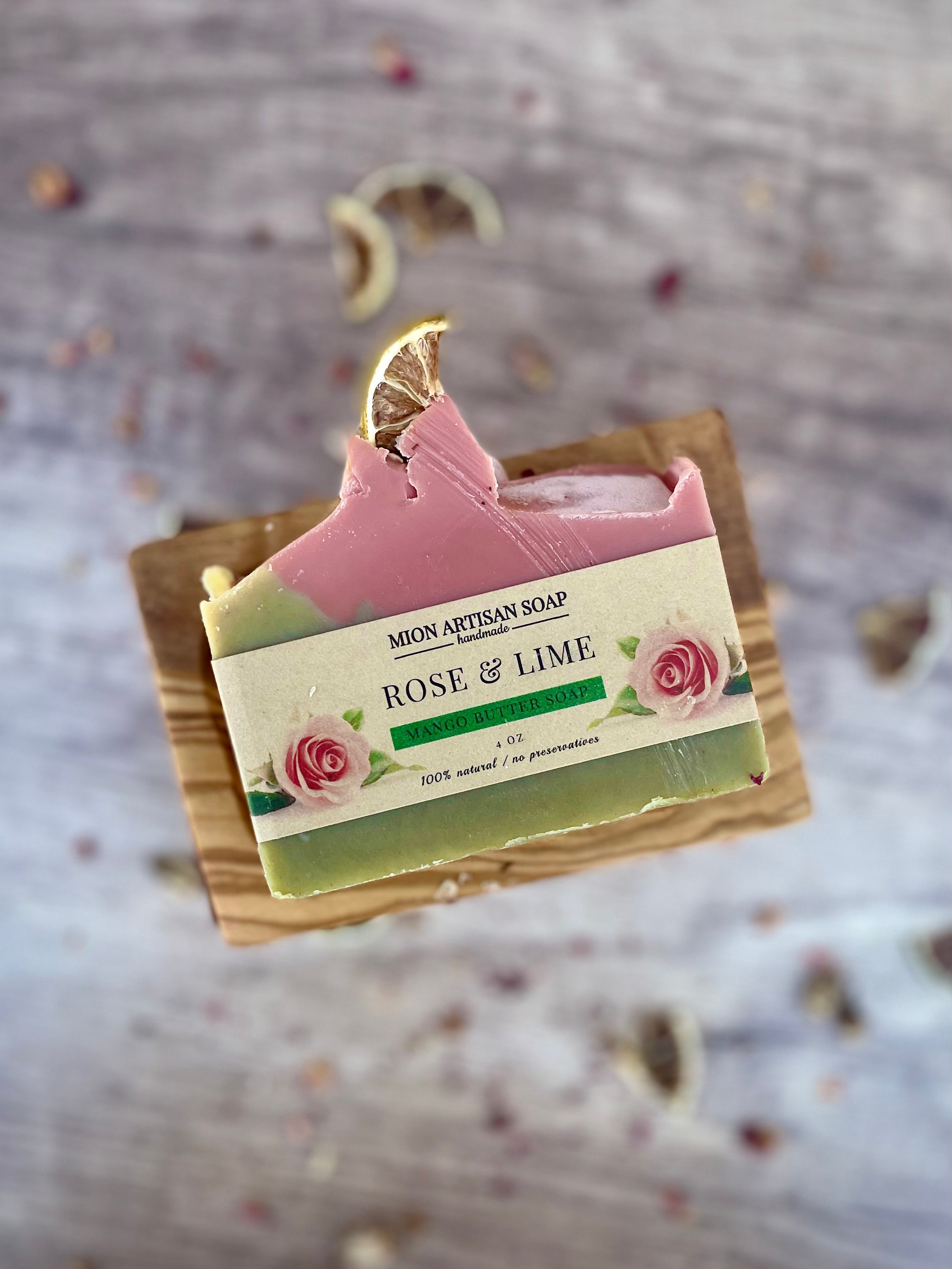 Rose &amp; Lime | Mango Butter Soap by MION Artisan Soap Co.