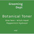 Grooming Dept Peppermint Hydrosols Botanical Toner 4 Oz