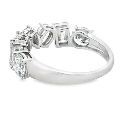 Lab Grown Diamond Wedding Band Ring 14KT White Gold by Bids.com