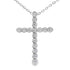 Genuine .50ct Cross Religious Pendant Sterling Silver by Bids.com