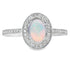Genuine .36ct Opal Diamond Ring 10KT White Gold by Bids.com