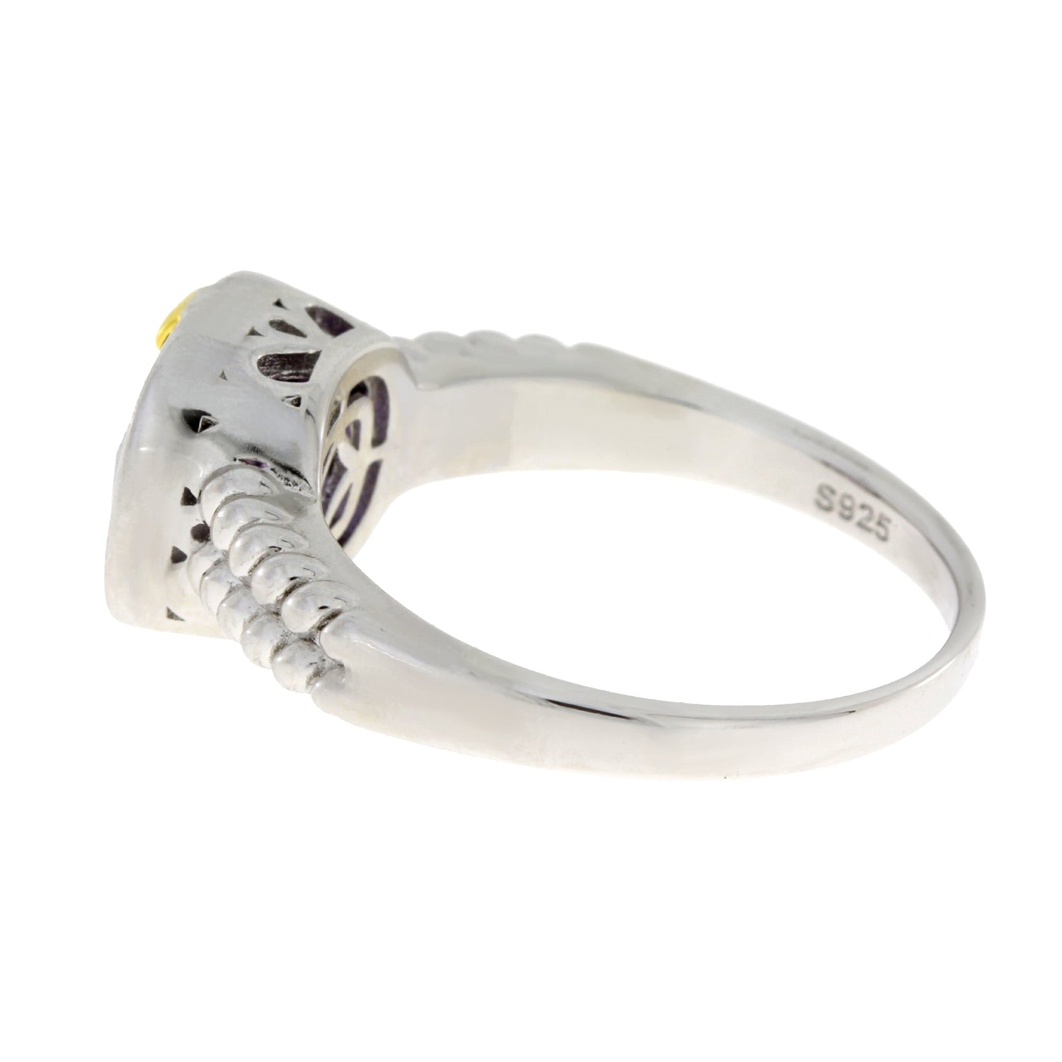 Genuine Cubic Zirconium Ring Sterling Silver by Bids.com