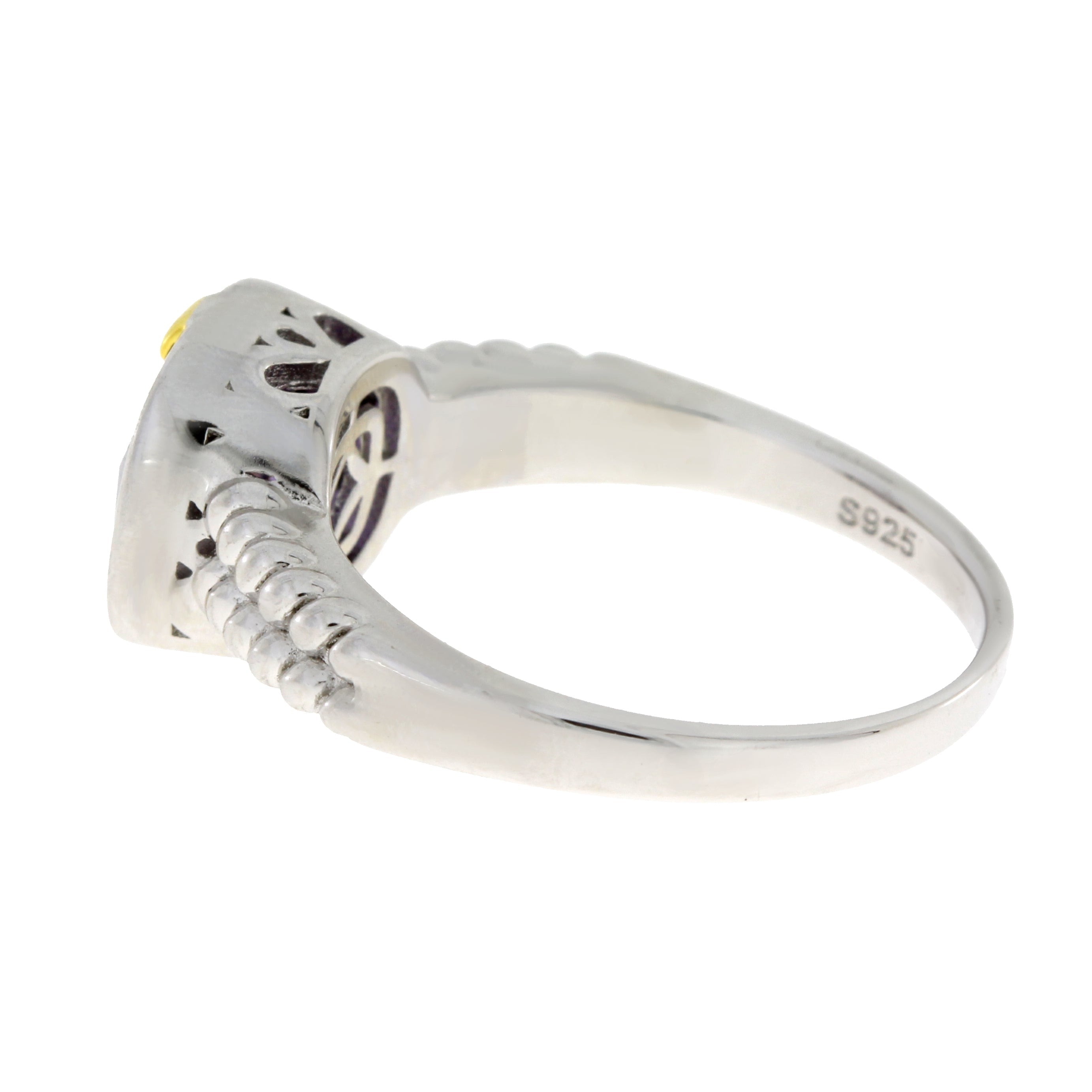 Genuine Cubic Zirconium Ring Sterling Silver by Bids.com