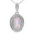 Rose Quartz Diamond Fashion Pendants 10KT White Gold by Bids.com