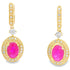 1.40ct Ruby Diamond Dangle Earrings 10KT Yellow Gold by Bids.com