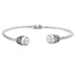 Pearl Bangle Bracelet Sterling Silver 18KT Gold by Bids.com