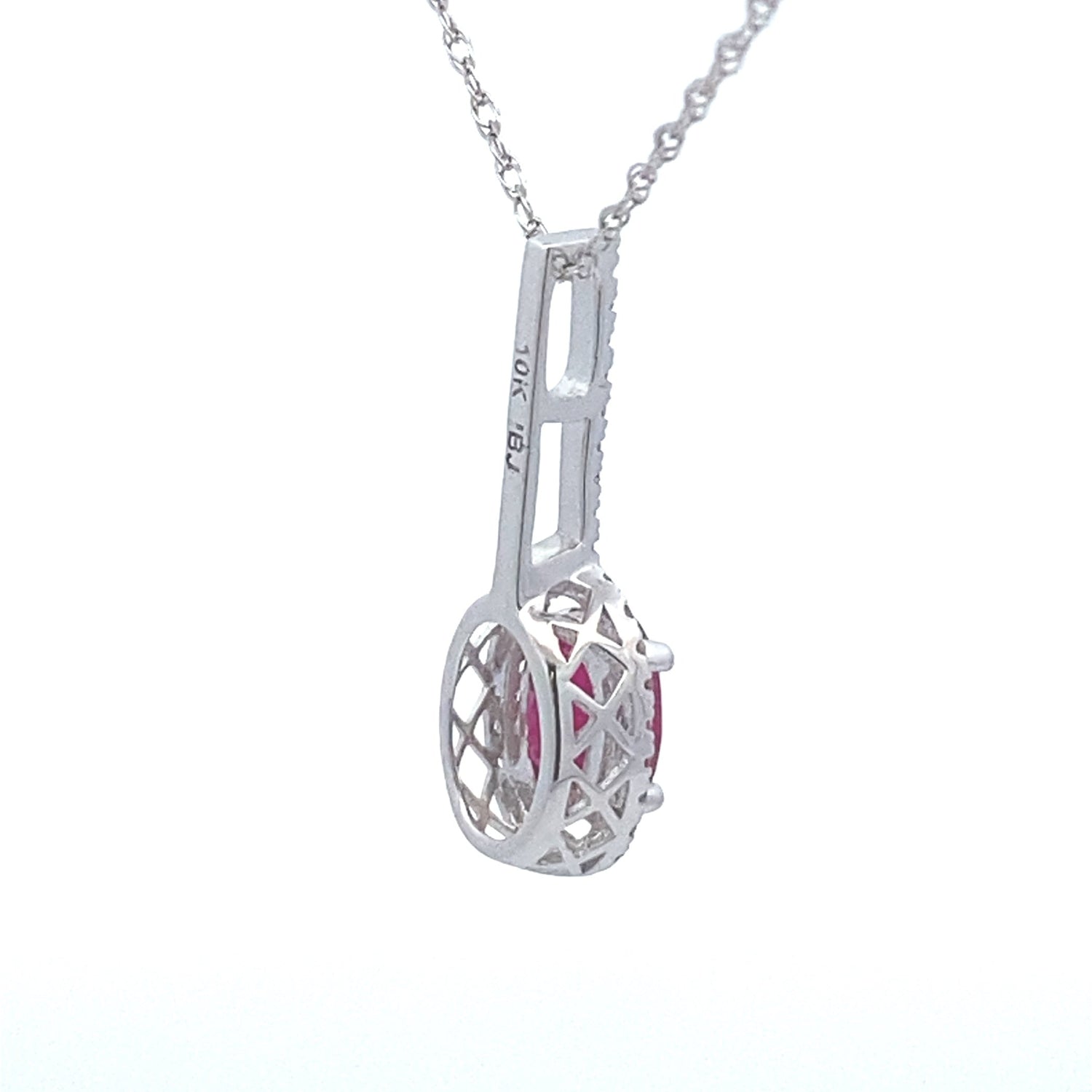.45ct Ruby Diamond Fashion Pendants 10KT White Gold by Bids.com