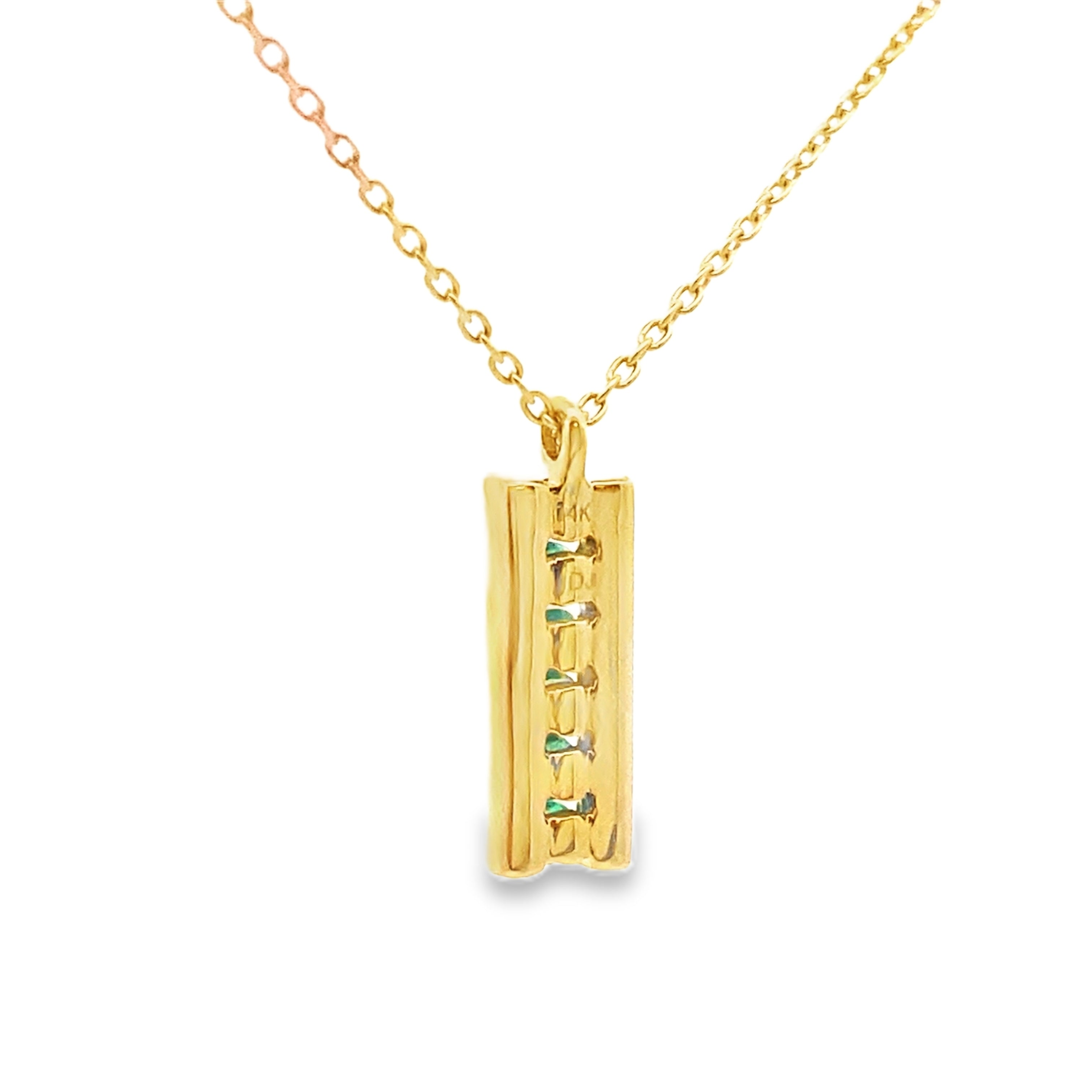 .30ct Emerald Diamond Fashion Pendants 14KT Yellow Gold by Bids.com