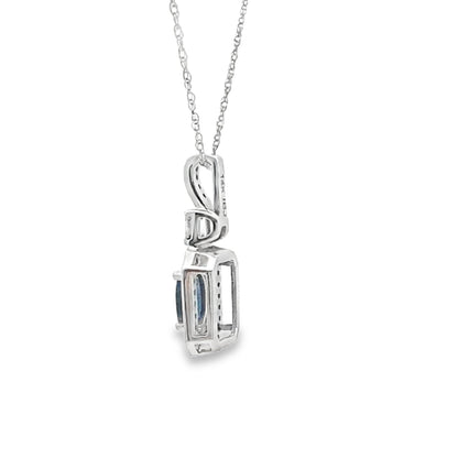 .72ct Sapphire Diamond Fashion Pendants 14KT White Gold by Bids.com