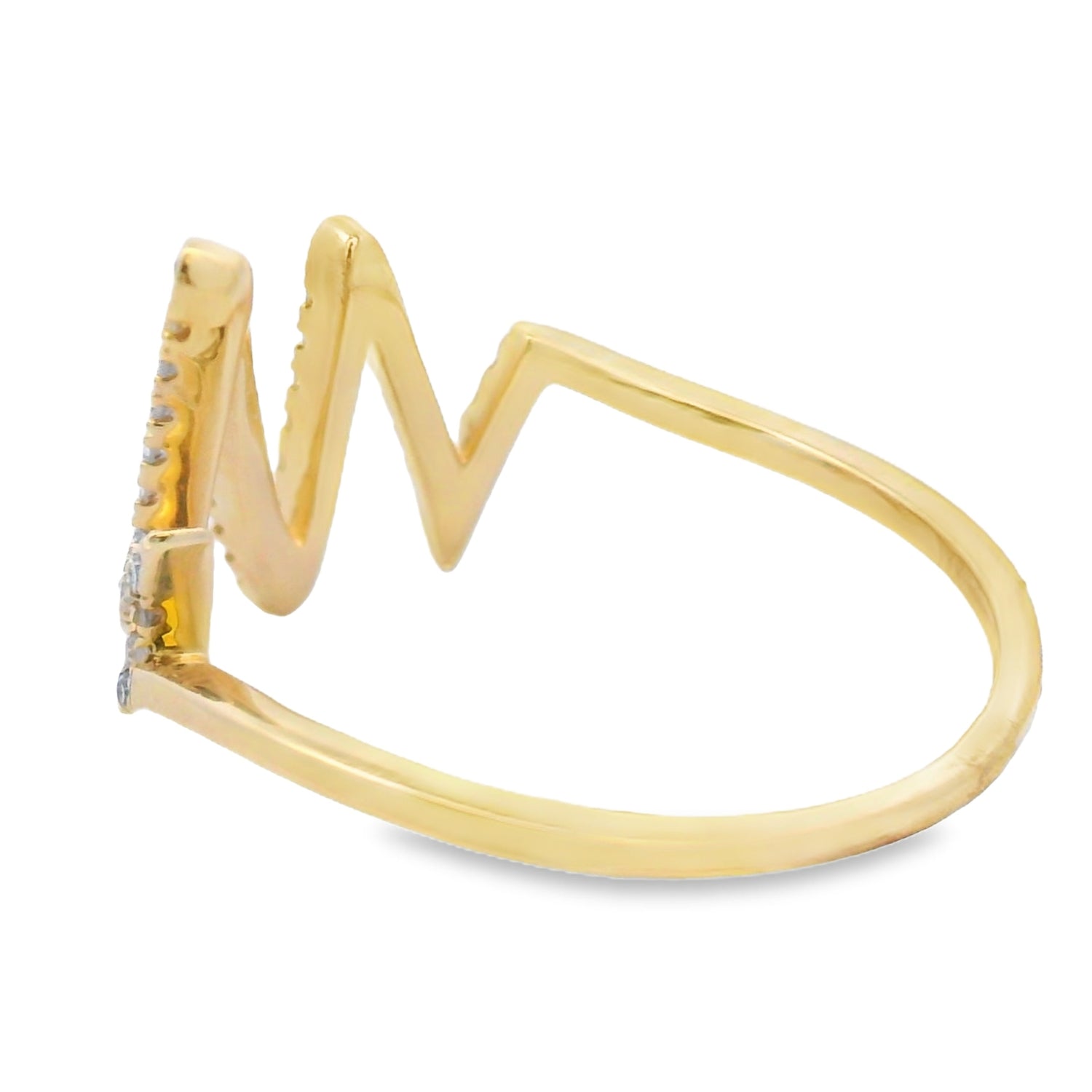 Natural .15ct Diamond Ring 14KT Yellow Gold by Bids.com