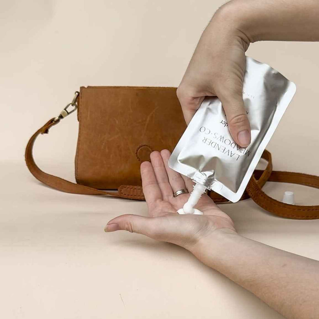 Lavender Body Cream Purse Pouch