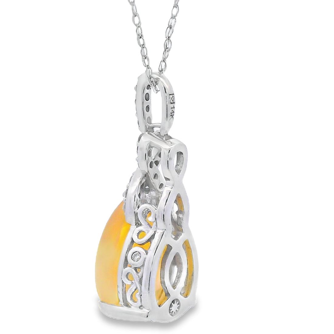 1.94ct Opal Diamond Fashion Pendants 14KT Yellow Gold by Bids.com