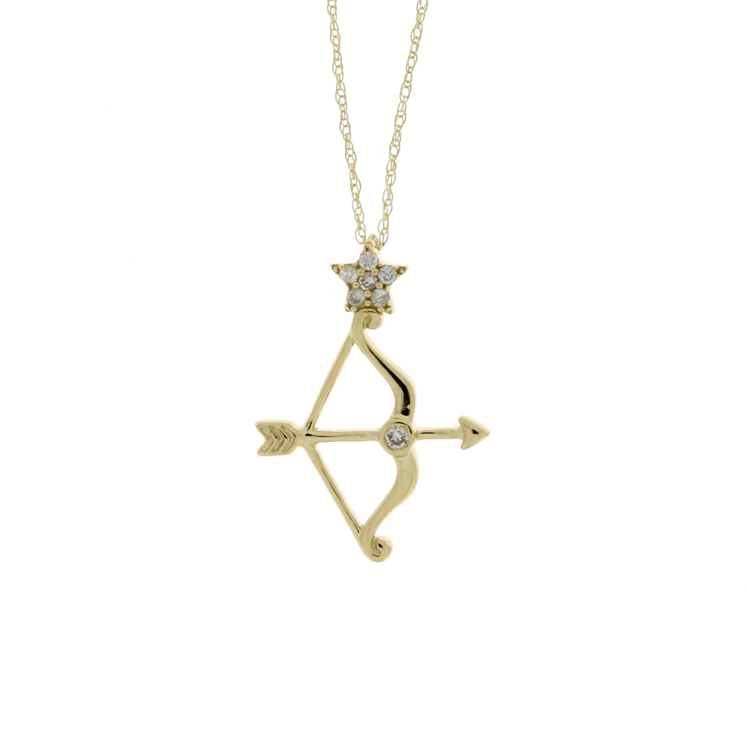 Genuine .07ct Diamond Fashion Pendants 14KT Yellow Gold by Bids.com