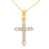 .23ct Diamond Cross Religious Pendant 14KT Yellow Gold by Bids.com