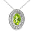 .52ct Peridot Diamond Fashion Pendants 10KT White Gold by Bids.com