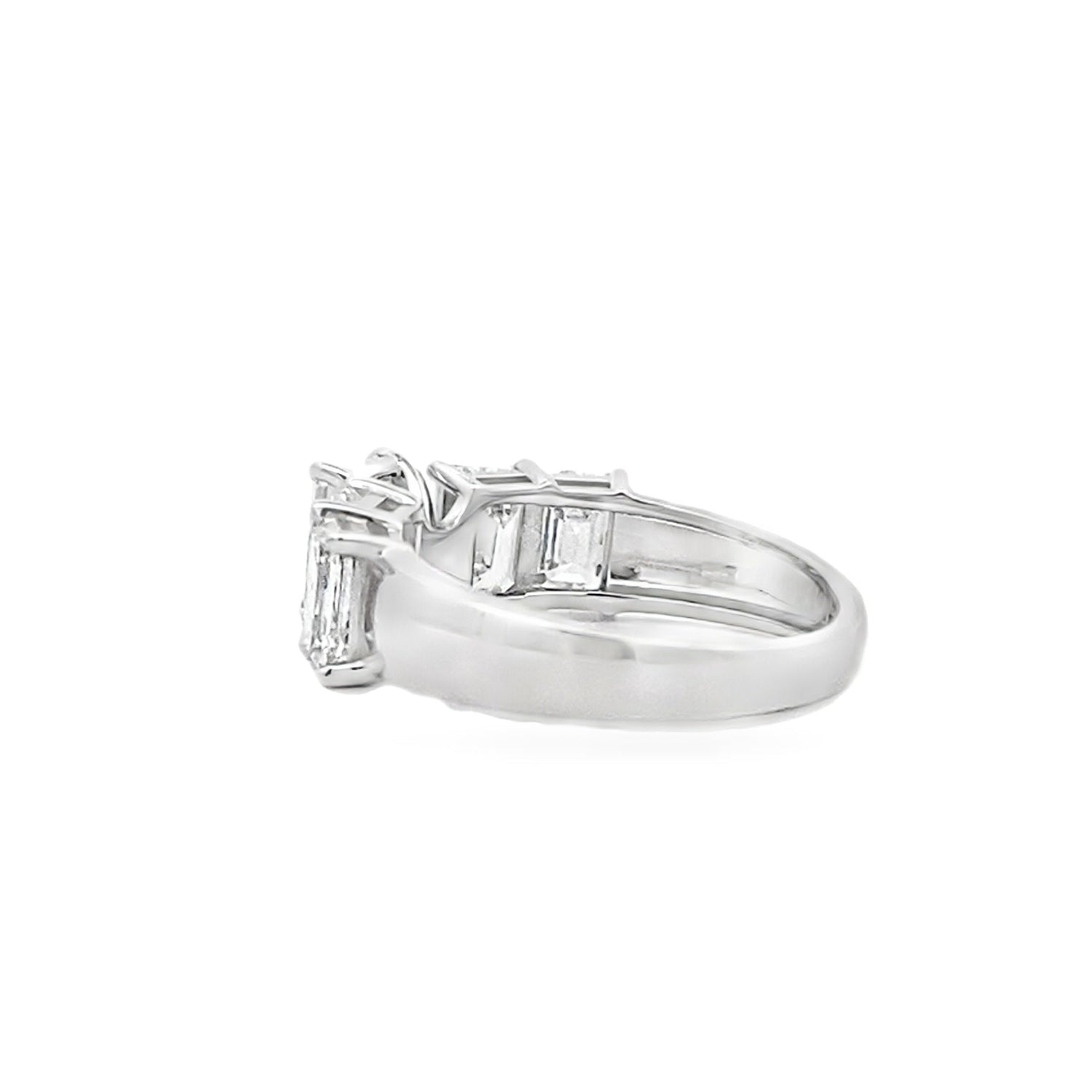 4.00ct Lab Grown Diamond Eng Only 14KT White Gold by Bids.com