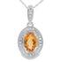 .48ct Citrine Diamond Fashion Pendants 10KT White Gold by Bids.com
