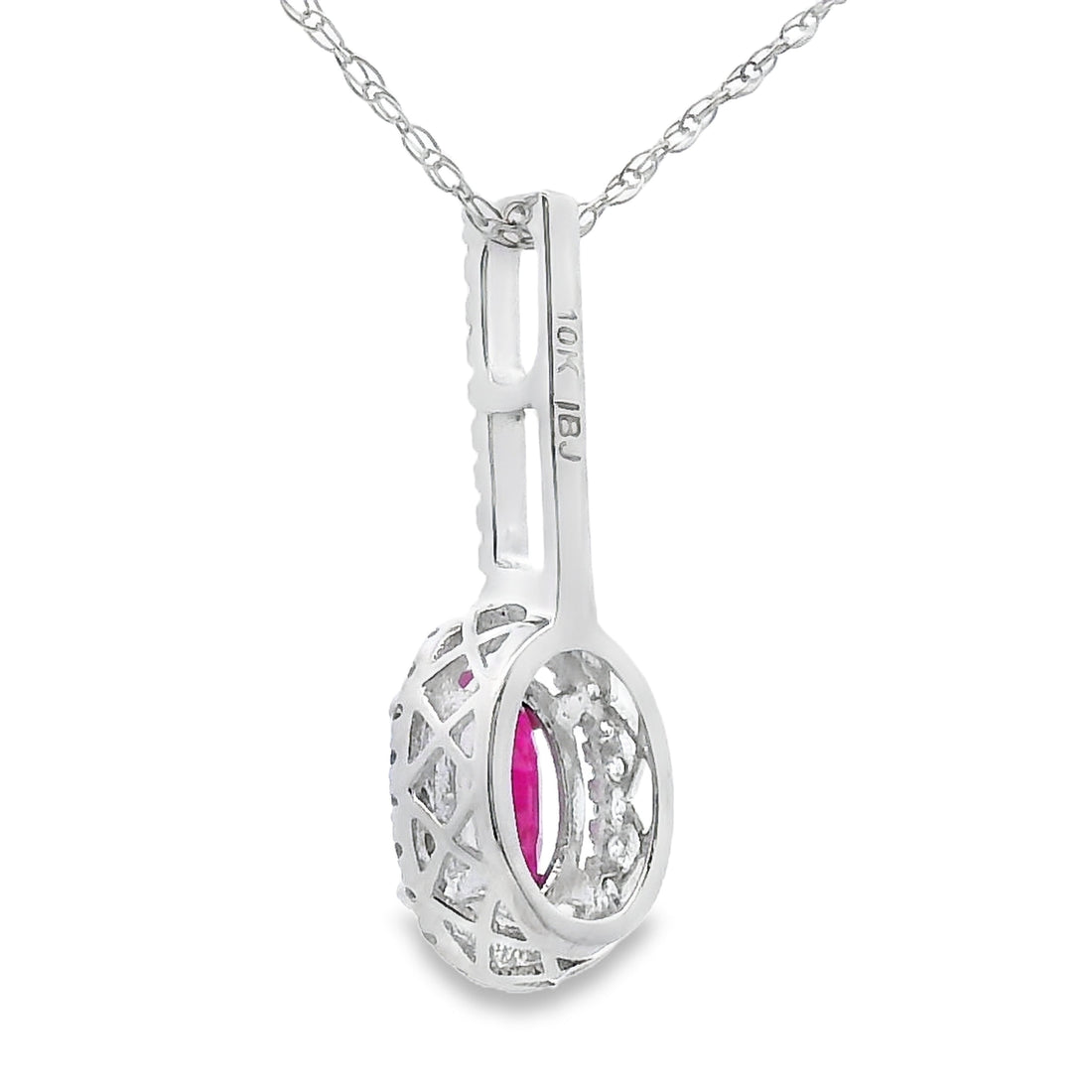 .61ct Ruby Diamond Fashion Pendants 10KT White Gold by Bids.com