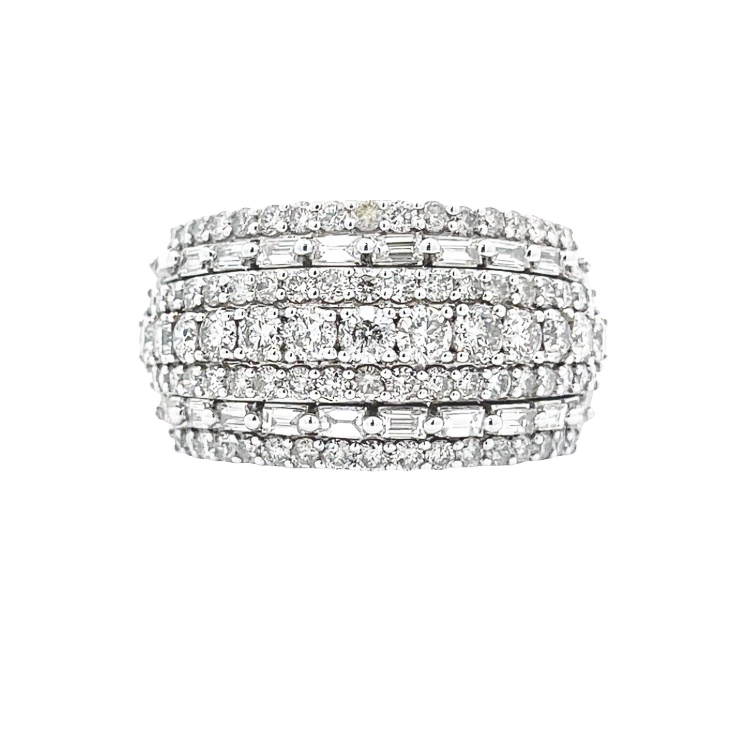 3.00ct Diamond Wedding Band Ring 10KT White Gold by Bids.com