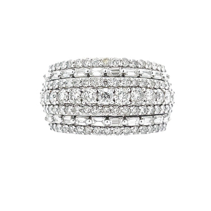 3.00ct Diamond Wedding Band Ring 10KT White Gold by Bids.com