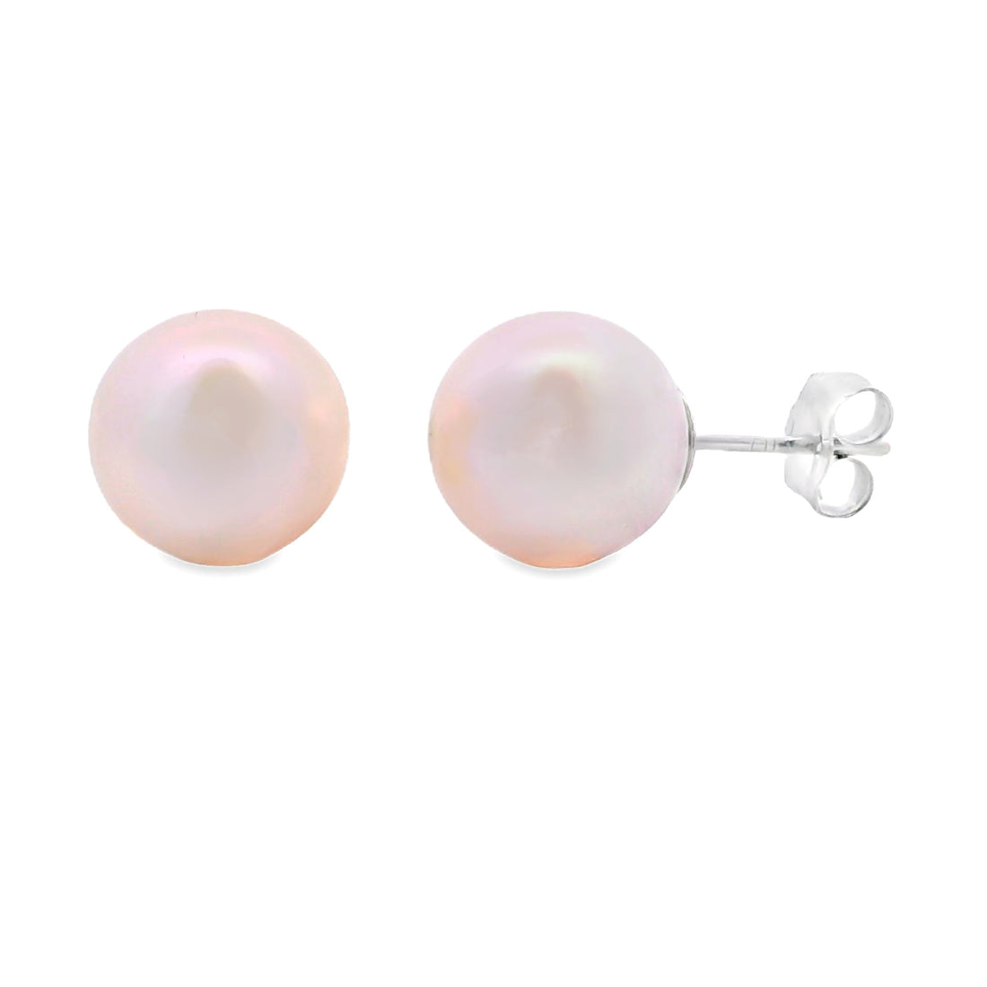 FW Pearl Stud Earrings 14KT White Gold 