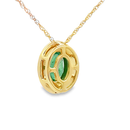 .46ct Emerald Diamond Fashion Pendants 10KT Yellow Gold by Bids.com