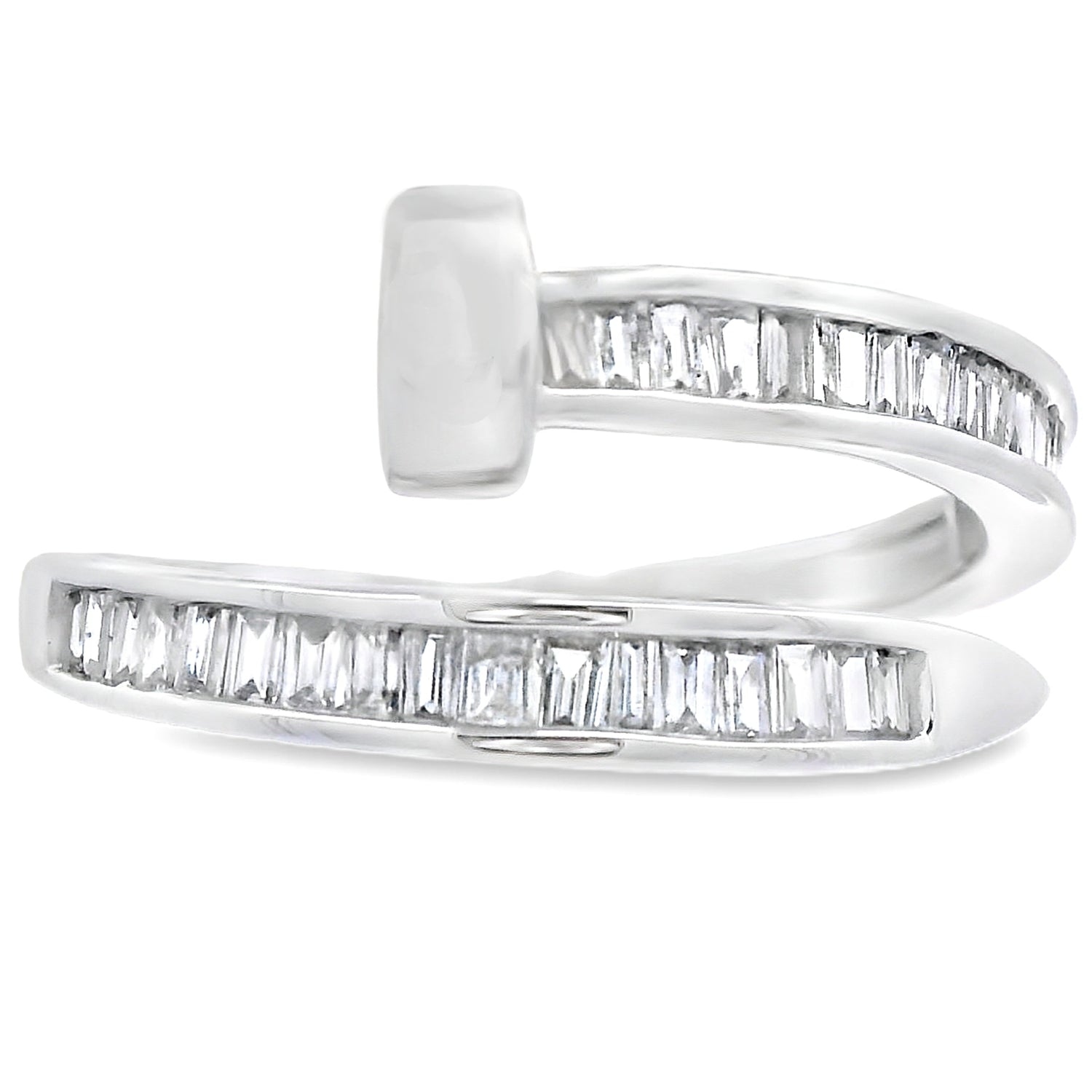 Natural .35ct Diamond Ring 14KT White Gold by Bids.com