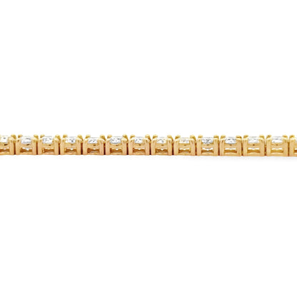 Natural 5.50ct Diamond Tennis Bracelet 18KT Yellow Gold by Bids.com