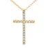 .13ct Diamond Cross Religious Pendant 14KT Yellow Gold by Bids.com