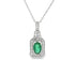 .57ct Emerald Diamond Fashion Pendants 14KT White Gold by Bids.com