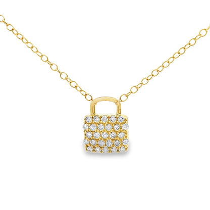 Natural .20ct Diamond Fashion Pendants 10KT Yellow Gold by Bids.com