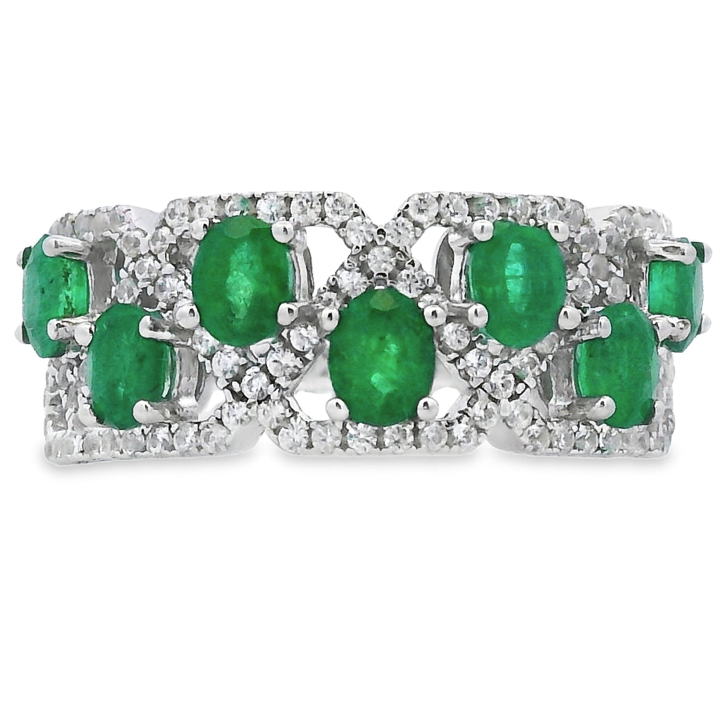 Natural 1.82ct Emerald Zircon Ring Sterling Silver by Bids.com