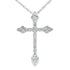 .16ct Diamond Cross Religious Pendant 14KT White Gold by Bids.com