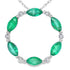Emerald Diamond Circle of Love Pendant 10KT White Gold by Bids.com