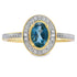 .59ct London Blue Topaz Diamond Ring 10KT Yellow Gold by Bids.com