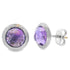 Natural 2.20ct Amethyst Earrings 14KT White Gold by Bids.com