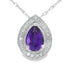.37ct Amethyst Diamond Fashion Pendants 10KT White Gold by Bids.com